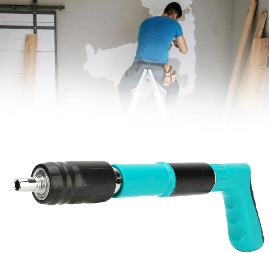 Concrete Nail Gun Kit – Mini Portable 5-Speed Nail Machine with Wall Fastening & Anchor Wire Slotting Tool مجموعة مسدس مسامير خرسانة – جهاز مسامير محمول صغير بخمس سرعات مع أداة تثبيت للجدران وجهاز تثقيب أسلاك المراسي
