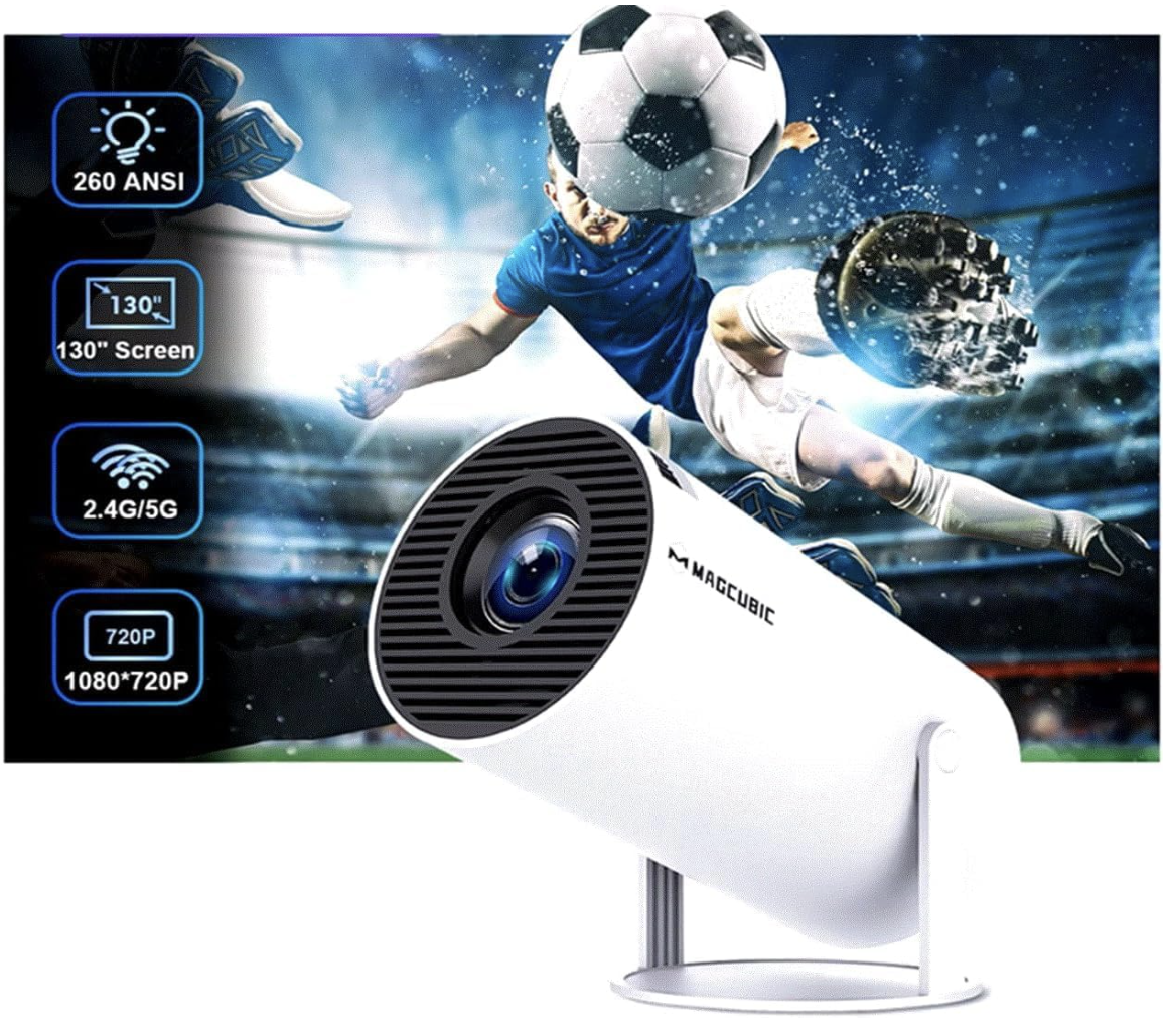 جهاز عرض صغير 4K HY300 برو محمول اندرويد 11 5G واي فاي 6 بلوتوث 5.0، جهاز عرض خارجي قابل للدوران 180 درجة (HY 300 Pro)