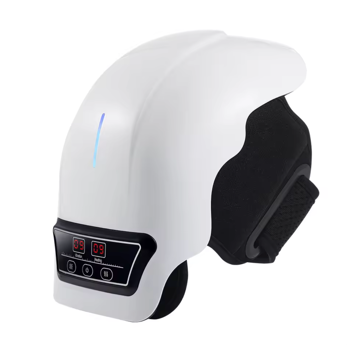 جهاز تدليك الركبة المحمول بالضوء الأحمر، معدات تدليك ساخنة للاستخدام مع شاشة LED، مدلك سفر لاسلكي يمكن ارتداؤه بالهواء الناعم.  Portable Knee Massager with Red Light – Heated Massage Device with LED Display, Wearable Wireless Travel Massager with Soft Air