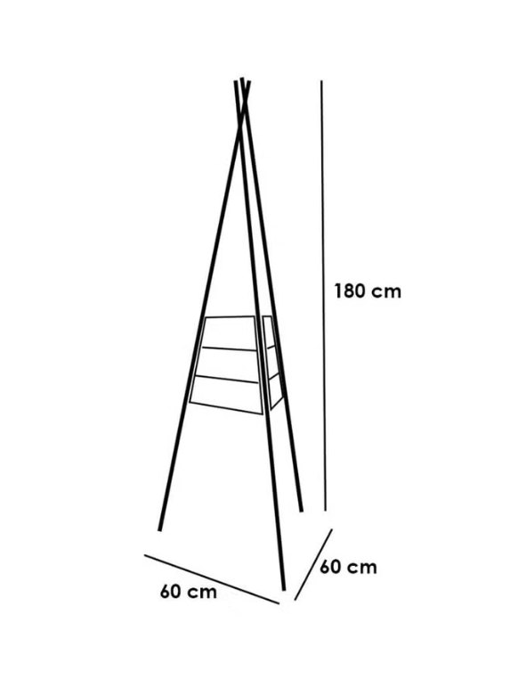 حامل مبخرة لتبخير الملابس على شكل شماعة.  Incense burner stand for steaming clothes in the form of a hanger