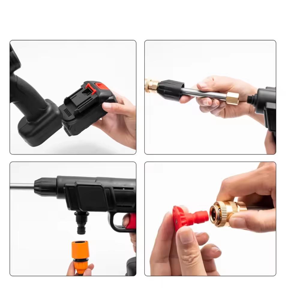 10000mAh 30Bar آلة غسل سيارات لاسلكية ارتفاع ضغط غسيل السيارات مدفع المياه المحمولة غسالة السيارات لبطارية ماكيتا 18 فولت